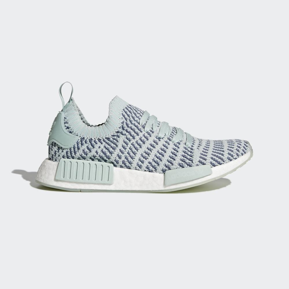 Originals Adidas NMD_R1 STLT Primeknit Dama Romania - Gri Verzi/Gri/Albi CQ2031